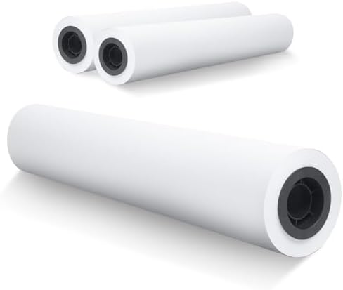 wide format, Inkjet Printer Paper 36 Inch x 150 ft 4 Roll, 2 Inch Core CAD Bond Rolls, 95 Bright, 30lb Plotter Paper for Wide Format Printer by Unknown