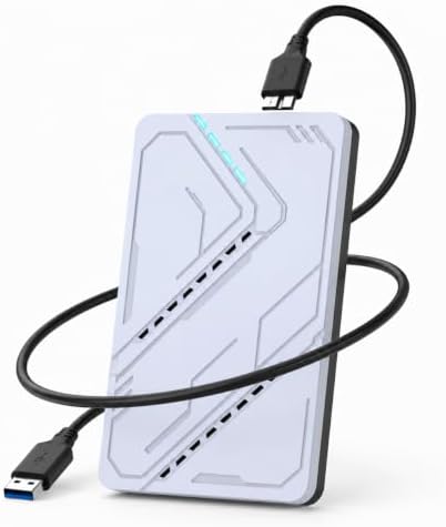 1TB Portable External Hard Drive, USB 3.0, 2.5 Inch HDD, Silver by Unknown