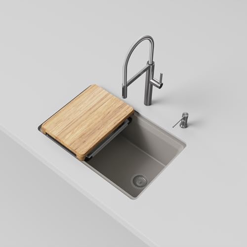 BLANCO Inteos SILGRANIT 30" Single Bowl Workstation Kitchen Sink Truffle - Image 3