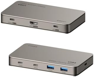 Hagibis USB4 Docking Station, 40Gbps USB C Triple Display Hub with 8K@60Hz HDMI, 100W PD, 20Gbps DP1.4 7.5W USB4 Downstream Port and 4 10Gbps USB3.2 for MacBook Pro Air Laptops Thunderbolt 4/5 Dock by Hagibis