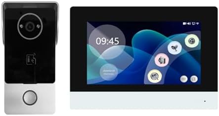 Smart Video Intercom System, 7" Touch Monitor, 2MP Camera, WiFi Tuya Unlock - Image 2