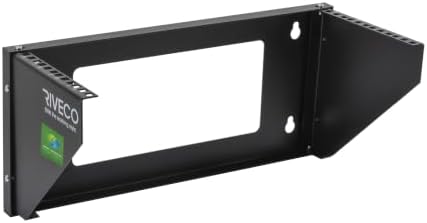 RIVECO 4U Wall Mount Rack for Network. Reinforced Heavy Load 66-99 LBS Small Server Racks Vertical & Horizontal Mounting for 19 inches IT & Studio Equipment. by RIVECO