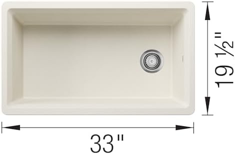 Inteos SILGRANIT 33" Single Bowl Reversible Undermount Workstation Kitchen Sink - Soft White - Image 5