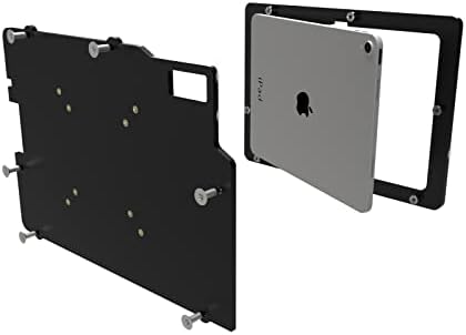 Anti-Theft Acrylic VESA Enclosure Made for Apple iPad 10 10.9" 2022, iPad 11 11" 2025 A16 with Low Profile Wall Mount Kit & 90-Degree Angle USB C Charge Cable (Black) - Image 6