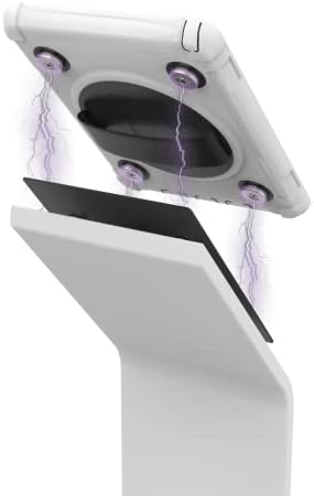 Floor Stand & Case - CTA Premium Floor Stand with Removeable Magnetic Protective Case for iPad 7-9 Gen 10.2”, Air 3, & Other 10.2-Inch iPad Devices - White (PAD-PARAF10W) - Image 4