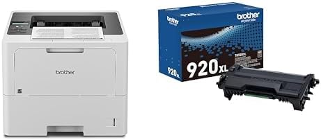 Bundle of Brother HLL6210DW Professional Monochrome Laser Printer with Advanced Security Features, Wireless Networking for Business and Duplex + Brother Genuine TN920XL High Yield Black Toner by Unknown
