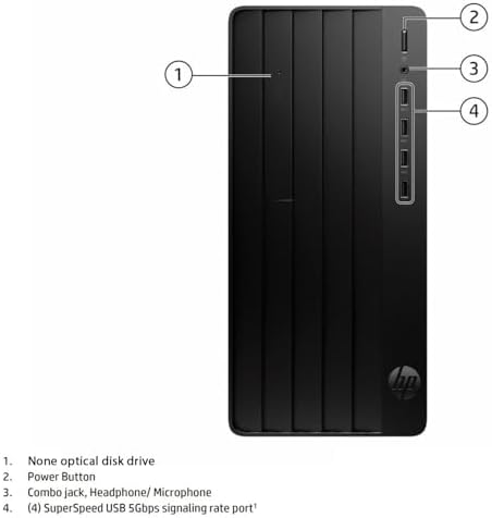 HP Pro Tower 290 G9 Desktop Computer, 4-core Intel Core i3-13100 Processor, 16GB RAM, 512GB SSD, 2-Monitor Ports (HDMI + VGA), WiFi, RJ-45, Wired KB& Mouse, None Optical Drive, Windows 11 Pro - Image 4