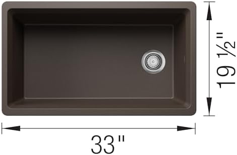 BLANCO Inteos SILGRANIT 33" Single Bowl Workstation Kitchen Sink Café - Image 4
