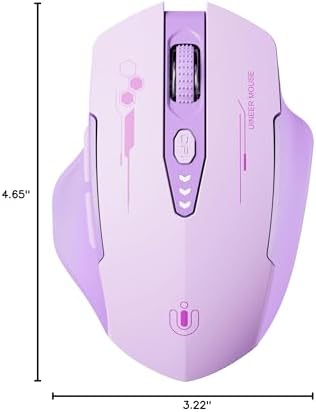 Uineer Bluetooth Mouse, Tri-Mode Wireless, Rechargeable, 3-Device Switch - Image 5