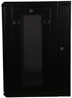 Rosewill 15U 19" Wall Mount Rack Cabinet Enclosure, with 3 Side Locking Mesh Door 20.5" Deep, Switch-Depth, Black - RSWM-15U001 - Image 5