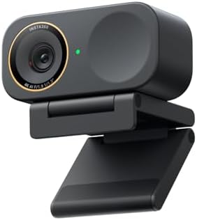 Insta360 Link 2C Pro – 4K Webcam for PC/Mac, 1/1.3” Sensor, Low-Light, Auto Framing, HDR, Directional Noise-Canceling Mics, Supports Stream Deck, Zoom, Teams, Twitch for Streaming or Meetings by Unknown