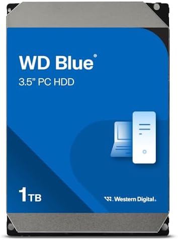 Western Digital 1TB WD Blue PC Internal Hard Drive HDD - 7200 RPM, SATA 6 Gb/s, 64 MB Cache, 3.5" - WD10EZEX by WesternDigital