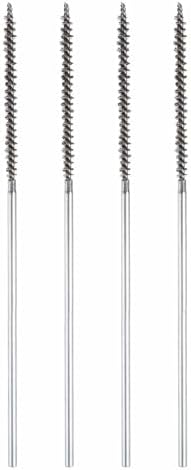 HARFINGTON 4pcs Wire Bore Brush 6 x 5/32" 1/8 Inch Shank Stainless Steel Bristles Cleaning Brush for Clean Car Part Tube Kitchen Garage by HARFINGTON