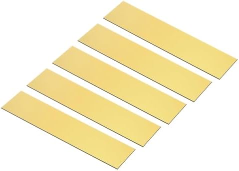 Tool Part for 5Pcs 8"x2" Blank Engraving Name Plate Personalized Laser Printing Plate Golden by Unknown