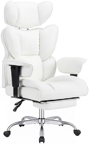 DUMOS Big and Tall Home Office Desk Chair, Executive Chair with Footrest by DumosLifestyle