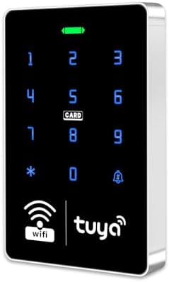S10 TUYA Wi-Fi Access Control Keypad, IP68 Waterproof, RFID Touchscreen Access Controller, Mobile App Door Opening, Password Keypad, 1000 User Capacity, Home Single and Double Door Access by XYBkey