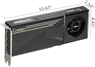 ASRock Intel Arc Pro B70 Creator 32GB Workstation Graphics Card, Xe2-HPG, 32GB GDDR6, PCIe 5.0, 4X DP 2.1, Blower Fan, Vapor Chamber, Honeywell PTM7950 - Image 2