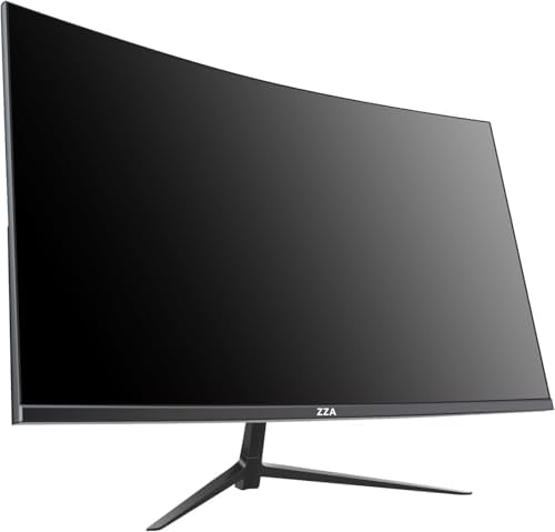 ZZA 27 Inch Curved Monitor 1800R FHD 1080p 200Hz, 27 Inch Gaming Monitor 1ms GTG VA 4000:1 120% sRGB, AMD FreeSync HDR Low Blue Light, HDMI DisplayPort VESA, for FPS Racing - Image 2