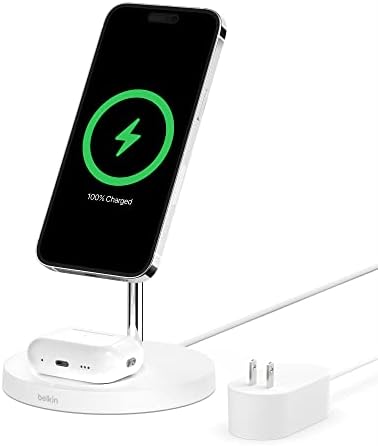 Belkin MagSafe 2 in 1 Wireless Charging Stand, Fast Charger by Unknown