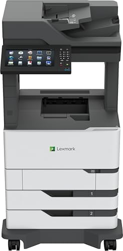 Lexmark MX822ade Monochrome Laser, Integrated Duplex (2-sided printing), 10-inch color touch screen, Energy Star, Print Speed: Up to 55 ppm, Recommended Monthly Page Volume: 3000-50000 pages (25B2000) by Unknown