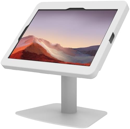 All-Metal Tablet Desktop Stand with Key Lock & 145° Adjustable Angle, Desk-Friendly Freestanding Holder for iPad 10.9"/11" (10th Gen/Pro/Air) for Retail POS, Office, Reception-BSC205WA by Beelta