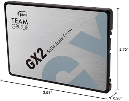 TEAMGROUP GX2 1TB 3D NAND TLC 2.5 Inch SATA III Internal Solid State Drive SSD (Read Speed up to 530 MB/s) Compatible with Laptop & PC Desktop T253X2001T0C101 - Image 5