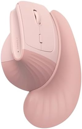 SANWA Wireless Ergonomic Mouse for Large Hands with Wrist Rest, Pink by SANWA