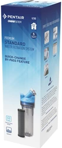 Pentair OMNIFilter U30 Filter System, 10" Premium Standard Water Filtration System with Bypass Valve-in-Head, 3/4" NPT, Includes Clear Housing, T01 Cartridge, Wrench and Mounting Bracket, 5 Micron - Image 2