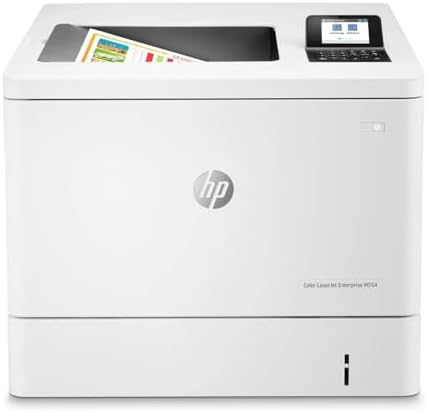 HP Color LaserJet Enterprise M554dn Printer, Automatic Duplex Printing, Gigabit Ethernet Connectivity, Enterprise Security Features, Fast 35 PPM Business Office Printer 7ZU81A (Renewed) by Amazon+Renewed