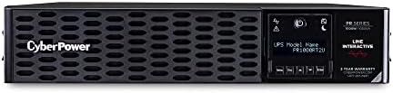 CyberPower PR1000RT2UN Smart App Sinewave UPS System, 1000VA/1000W, 8 Outlets, 2U Rack/Tower, AVR, RMCARD205 Pre-Installed by Unknown