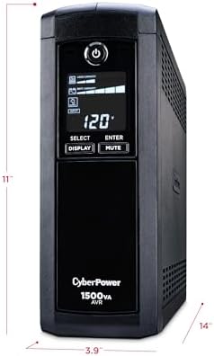 CyberPower CP1500AVRLCD Intelligent LCD UPS Battery Backup - Image 4