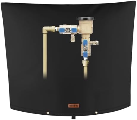 TOHONFOO Backflow Preventer Cover, Pipe Freeze Insulation, 24"Wx18"H, Black by TOHONFOO