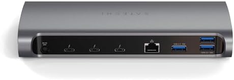 Satechi 11-in-1 Thunderbolt 4 Dock, 2X 4K/60Hz Displays, 3 USB-A 3.2 by Satechi