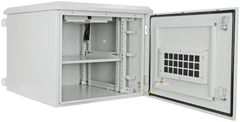 AEONS 9U Wall-Mount Outdoor Network Cabinet, IP55 Rated, Pre-Assembled by AEONS