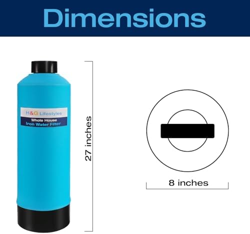 H&G Lifestyles Whole House Water Filter System, Iron and Manganese Filter - Image 2