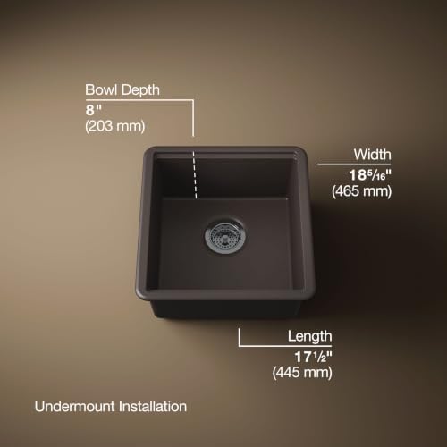 KOHLER Billings 18 in. Undermount Bar Sink With Accessories - Image 3