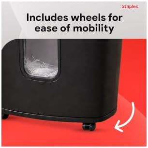 Staples 12-Sheet Micro-Cut Paper Shredder, High-Security, Anti-Jam, Black - Image 6