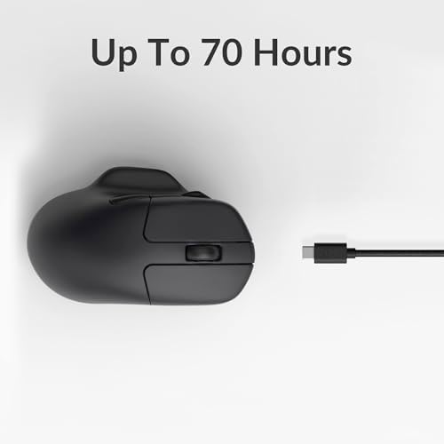 Keychron M7 Wireless Mouse, 26K DPI, 2.4 GHz/Bluetooth/Wired, 63g, Black - Image 6
