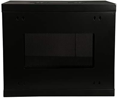 Rosewill 9U 19" Wall Mount Rack Cabinet Enclosure, with 3 Side Locking Mesh Door 16.5" Deep, Switch-Depth, Black - RSWM-9U002 - Image 4
