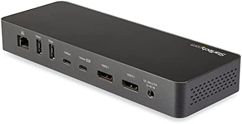 StarTech.com Thunderbolt 3 Dock w/ USB-C Compatibility - Dual Monitor 4K60Hz DisplayPort Laptop Docking Station - 60W PD, GbE, 5x USB Hub - TB3 / USB 3.1 Gen 2 10Gbps Dock - Windows & Mac (TB3CDK2DP) - Image 4