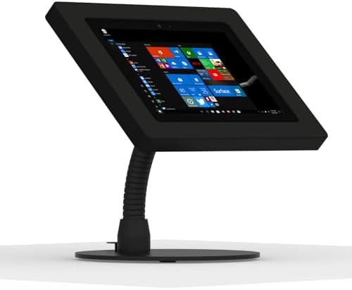VidaMount Black Enclosure and Portable Flexible Stand [Bundle] Compatible with Surface Go, Go 2, Go 3 & Go 4 by VidaMount