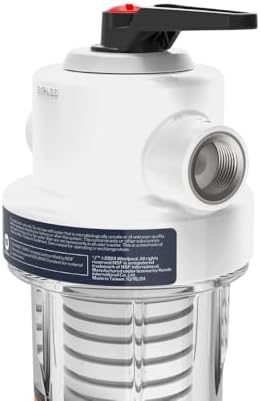 Whirlpool 10 x 2.5 Inch Whole House Water Filtration System WHKF-DWHV, 3/4" Ports, Clear Housing, NSF Certified Water Filter WHKF-GD05 Included - Image 6