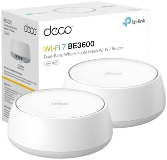 TP-Link Deco 7 BE23 Dual-Band BE3600 WiFi 7 Mesh Wi-Fi System, 2-Pack by TP-Link