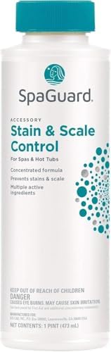 SpaGuard Stain & Scale Control for Spas & Hot Tubs, 1 Pint, Single Pack by SpaGuard