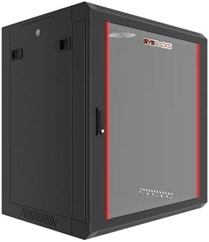 Sysracks 15U Wall Rack Mount Server 18" Deep Network Cabinet, Server Rack with Fan, Removable Side Panels, Locking Glass Door 19" Computer Cabinet Enclosure Network Rack Case SRE 15.450 by SYSRACKS