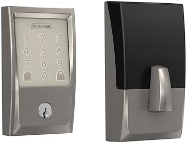 Schlage Encode Smart WiFi Deadbolt Lock with Century Trim, Satin Nickel by Unknown