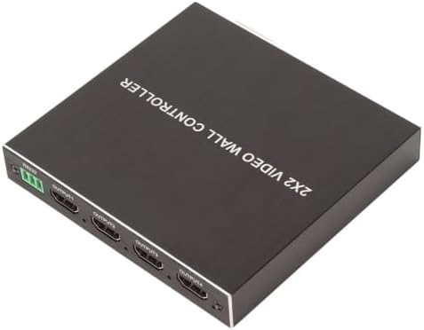 2x2 HDMI Video Wall Processor, Ultra HD 4 Channel DVI TV Wall Video Controller, 180° Rotating HDMI Splicing Display Processor with RS232 and IR Remote Control(US) - Image 5