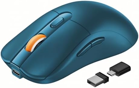 ProtoArc EM15 USB C Mouse, Tri-Mode Bluetooth Mice for Laptop, Blue by ProtoArc