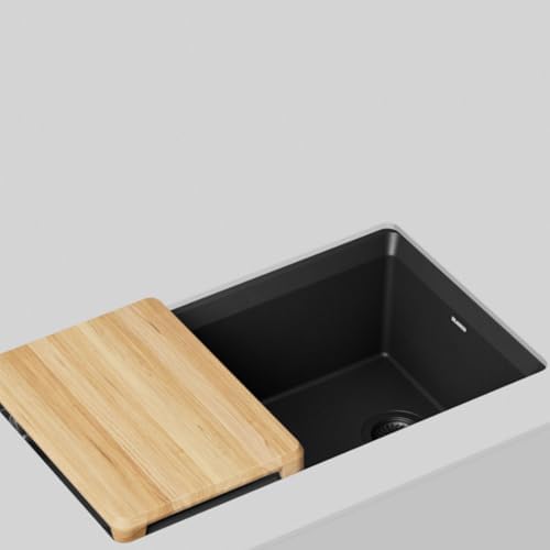 BLANCO Inteos SILGRANIT 33" Single Bowl Workstation Kitchen Sink Coal Black - Image 4