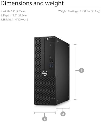 Dell Optiplex 5050 Small Form Factor (SFF) Business Desktop PC, Intel i7-7700 Quad-Core 3.6 GHz, 16GB DDR4, 512G NVME SSD Windows 11 Pro (Renewed) - Image 6